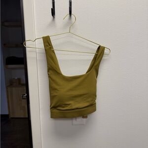 Mono B Mustard Crop Top